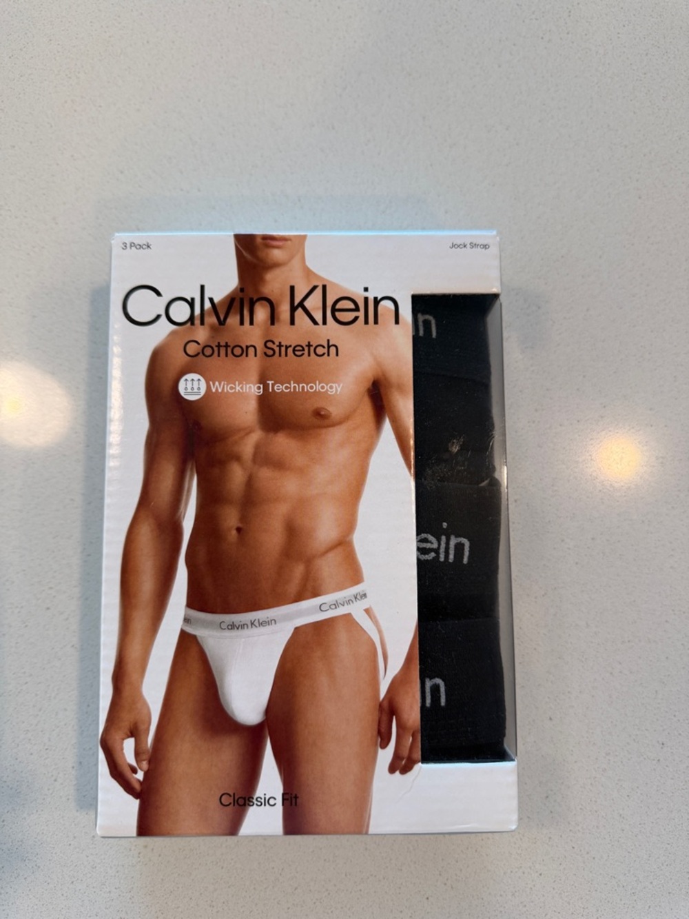 Calvin Klein Cotton Stretch Jockstrap - black (3 Pack)